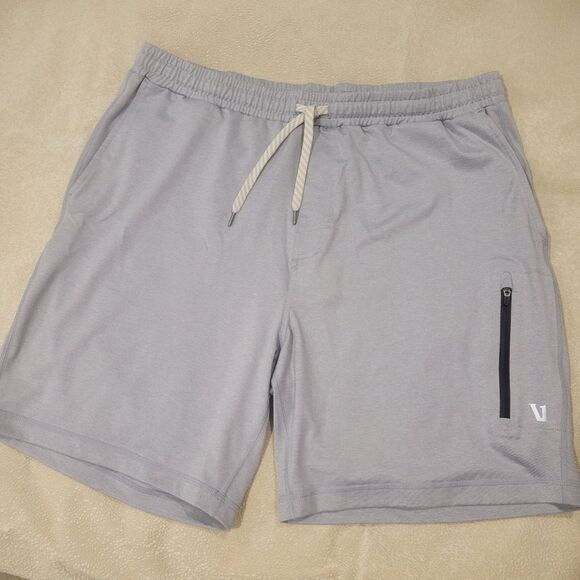 Vuori Mens Shorts Sunday Performance, XXL Light Gray - Picture 1 of 11